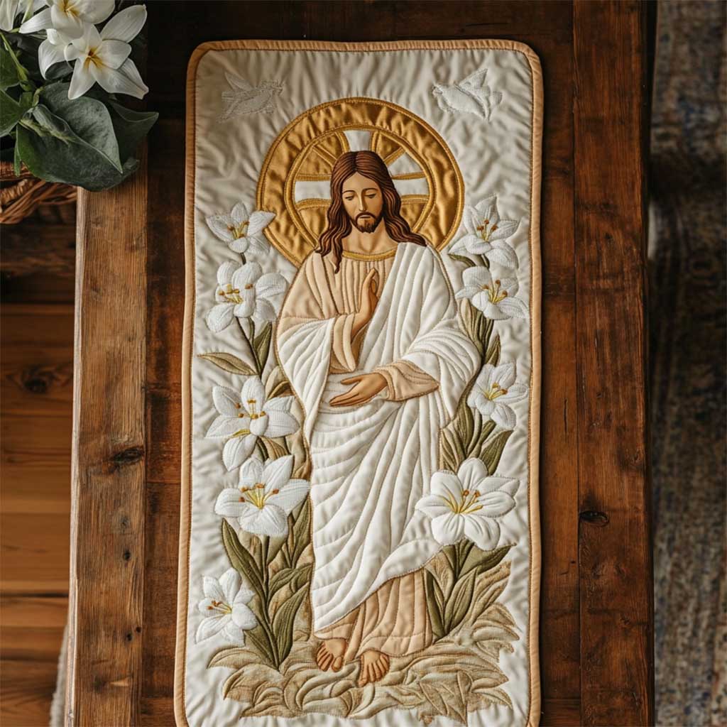 Christianity Jesus Mercy WN2503050CL Quilted Table Runner