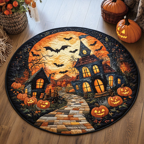 Halloween Howls WJ1807035CL Quilted Round Mat