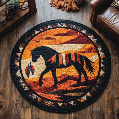 Wild Horse WN0104062CL Quilted Round Mat