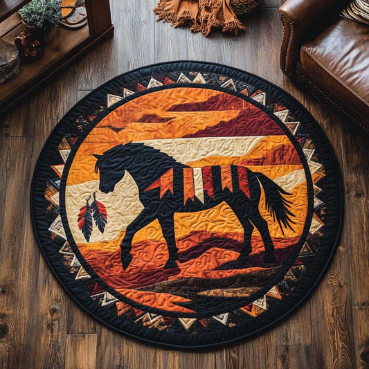 Wild Horse WN0104062CL Quilted Round Mat