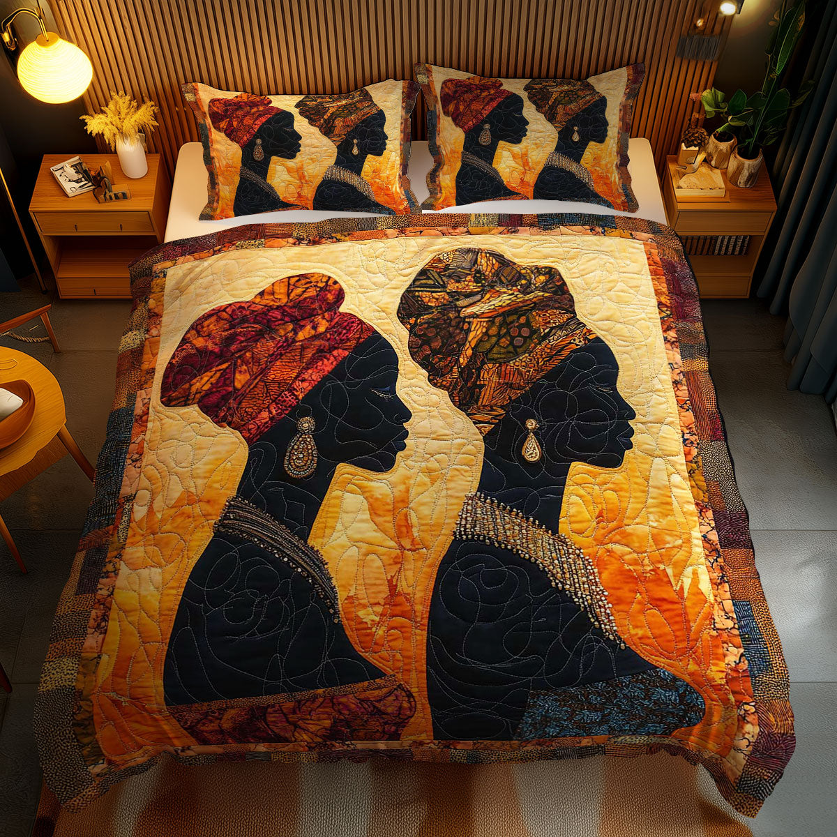 African Woman Majesty WN0703073CL Duvet Cover Set