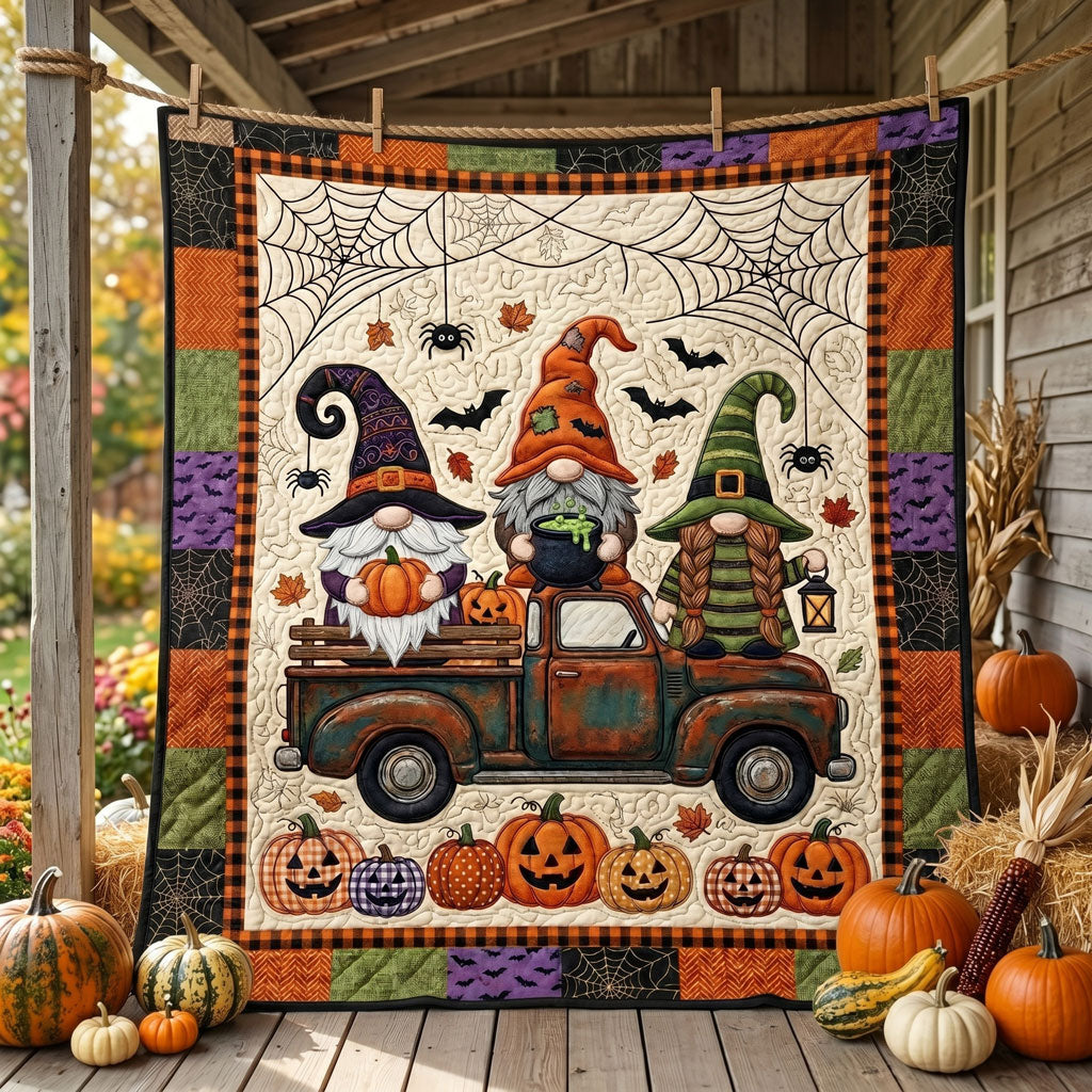 Halloween Gnome Truck WN1105013CL Quilt