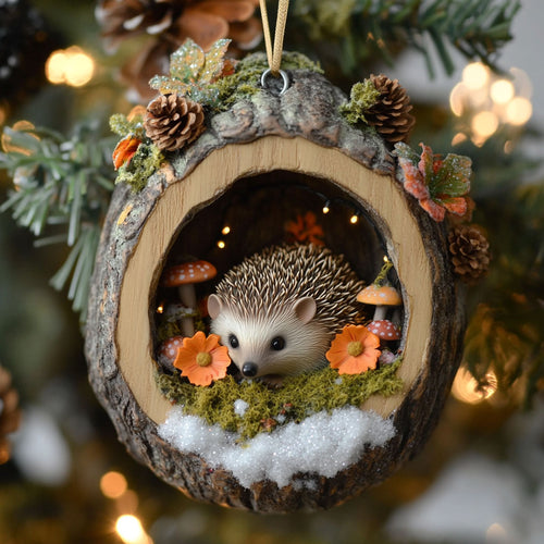 Hedgehog Dreamy Christmas WN2411044CL Christmas Ornament