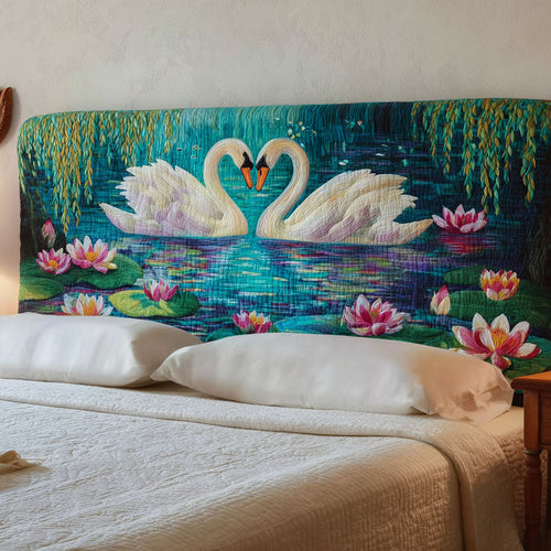 Swan Romance CW0501026CL Quilted Headboard Slipcover