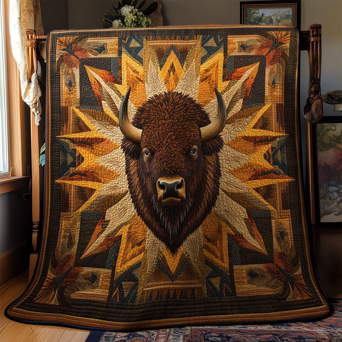 Wild Spirit Bison WN0702008CL Quilt