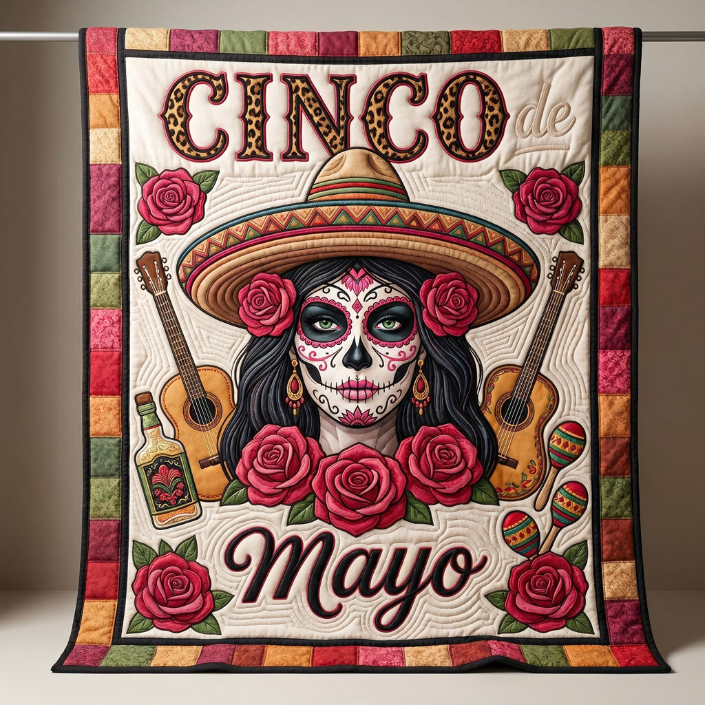 Rose Skull Cinco WN1804015CL Quilt