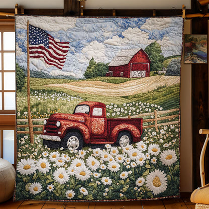 Red Truck Wildflower Dream WN0703053CL Quilt