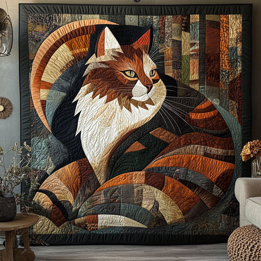 Patchwork Geometric Cat WJ1604003CL Quilt