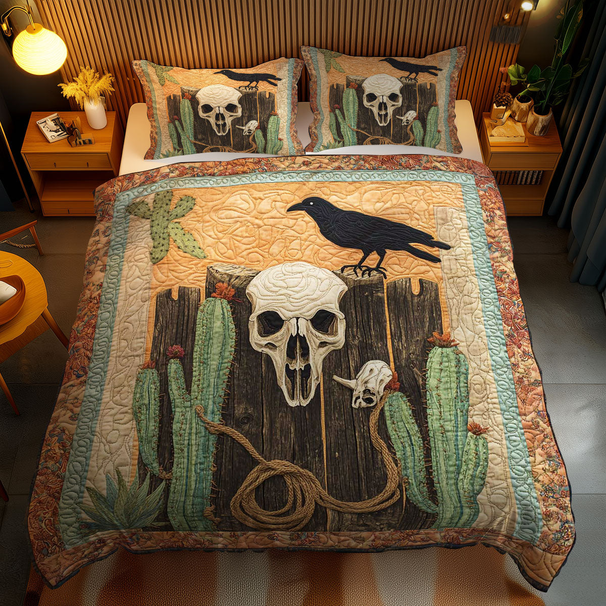 Raven And Skull WN2401052CL Duvet Cover Set