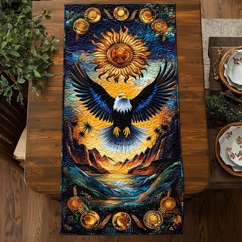 Celestial Eagle Pyramid WJ0307031CL Quilted Table Runner