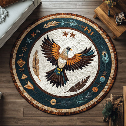 Native Eagle Spirit CW0901085CL Quilted Round Mat