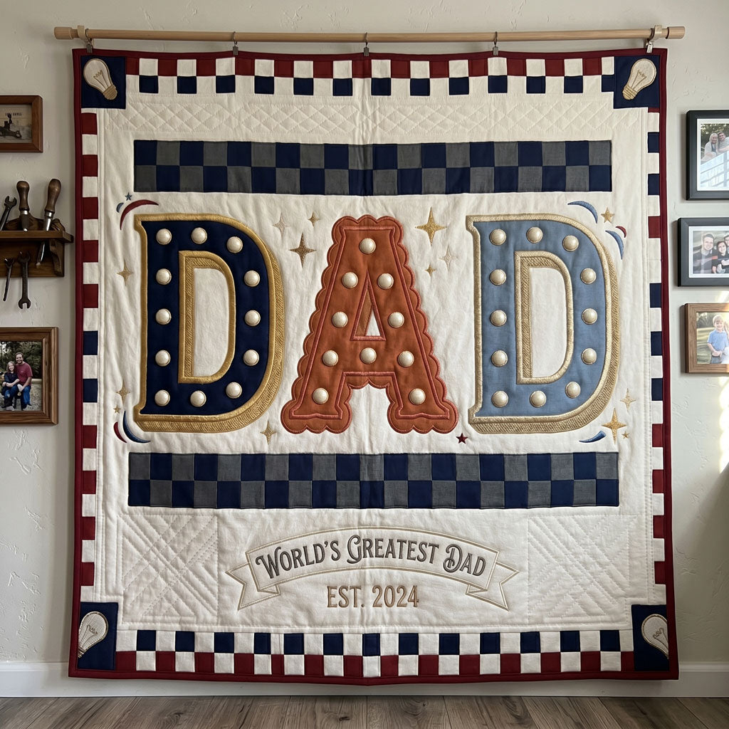 World’s Greatest Dad Garage WN1106015CL Quilt