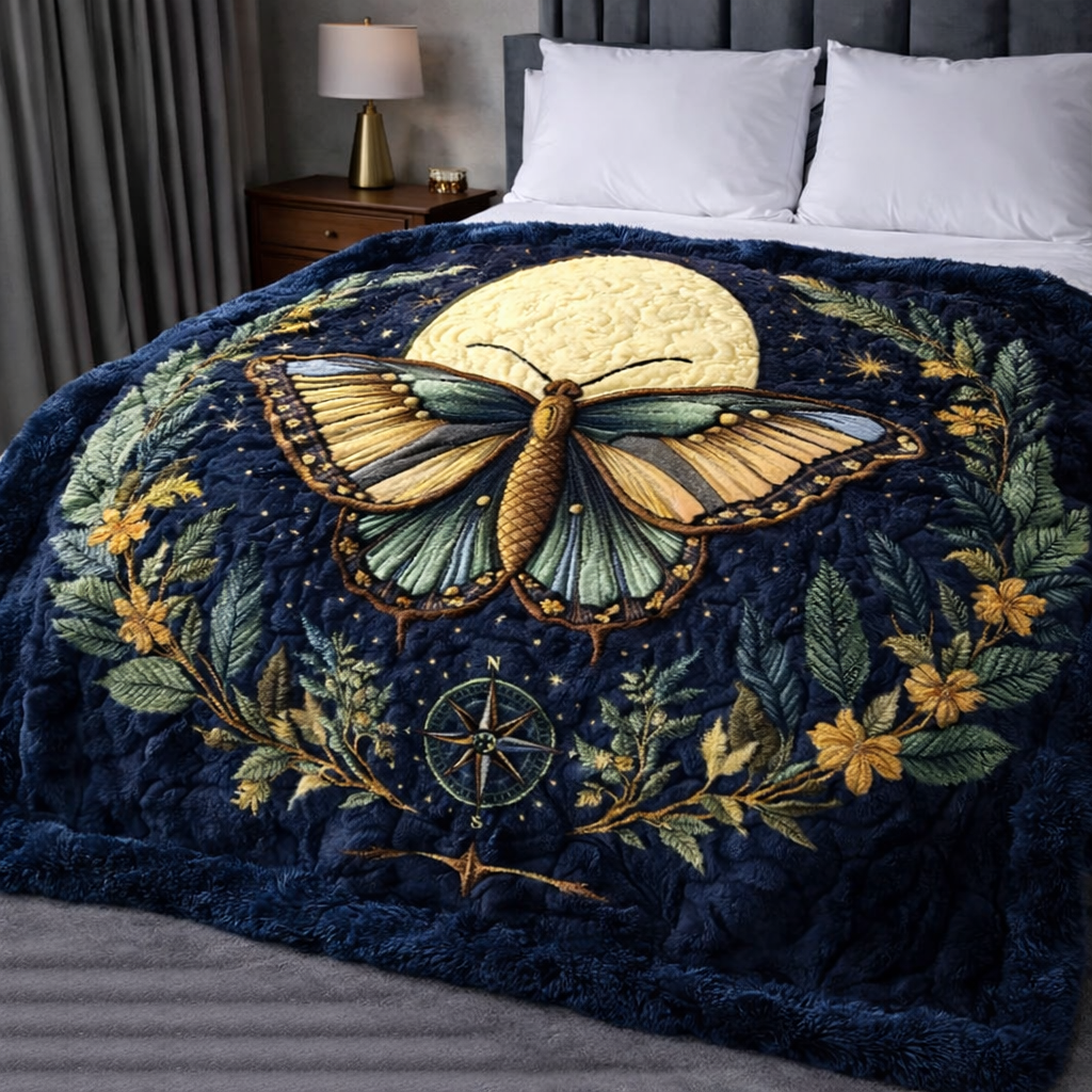 Midnight Moth QA2801005CL Faux Fur Throw Blanket