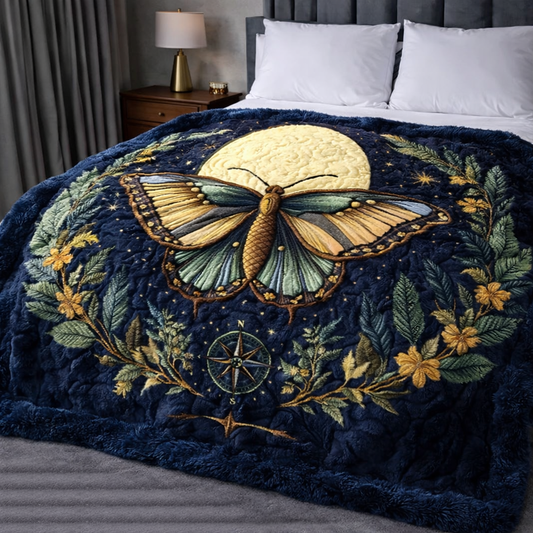 Midnight Moth QA2801005CL Faux Fur Throw Blanket