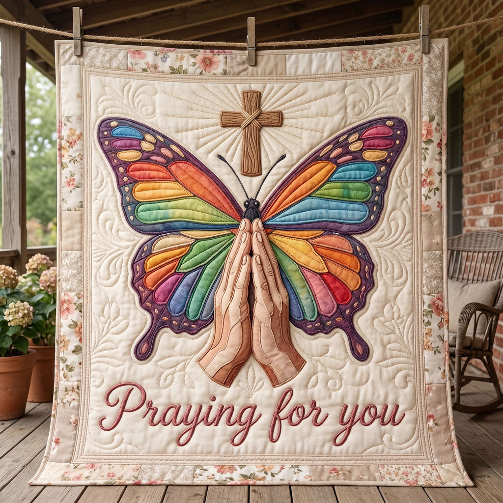 Faith & Hope Prayer Butterfly WN2404004CL Quilt