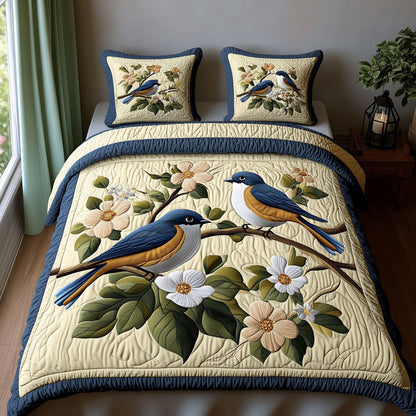 Bluebirds in the Garden KL1301033CL Duvet Cover Set