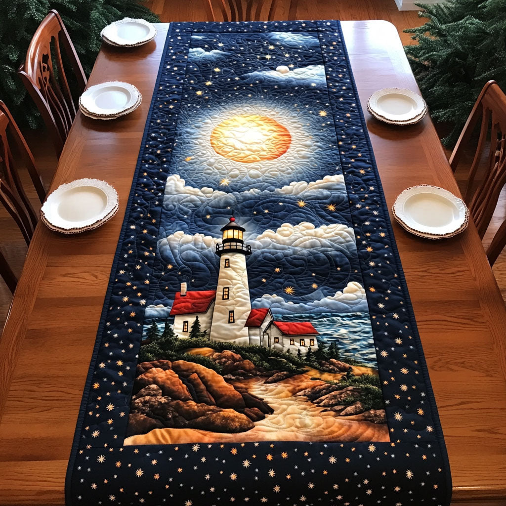 Guided By Starlight WJ0606040CL Quilted Table Runner