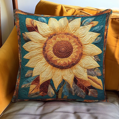 Sunflower And Feather Harmony WN1302058CL Quilt Pillow Case