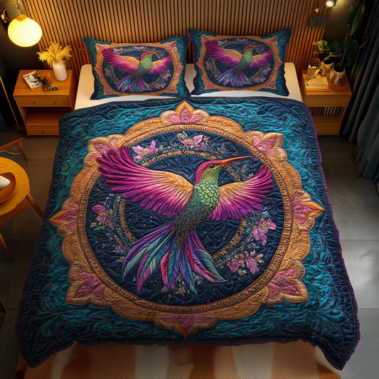 Celestial Hummingbird Mandala WN2101027CL Duvet Cover Set