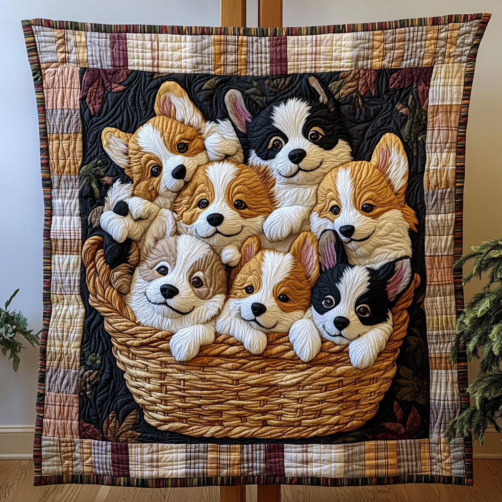 Golden Pups CP0701031CL Quilt