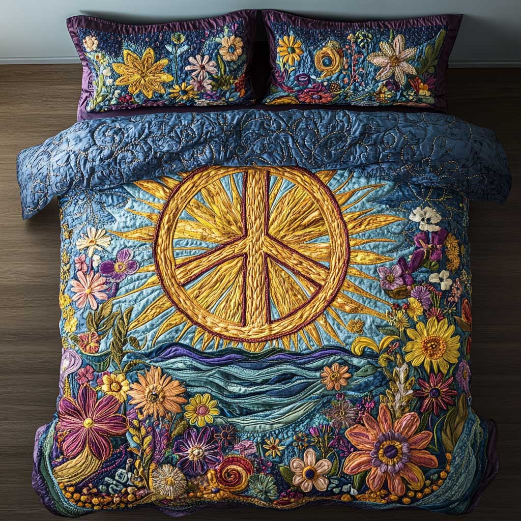 Hippie Peace WN1202041CL Duvet Cover Set