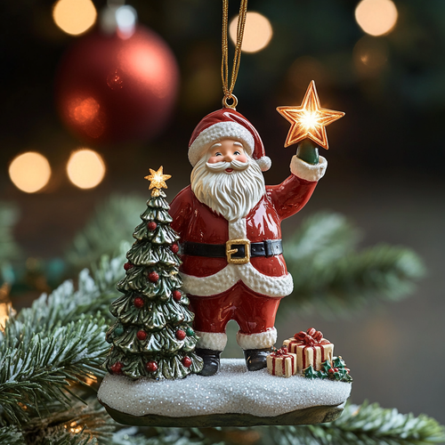 Merry Santa CP2811008CL Christmas Ornament