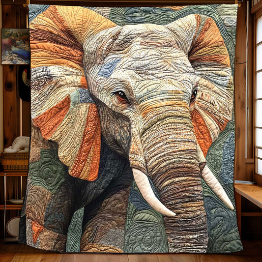 Blissful Elephant WP1202003CL Quilt