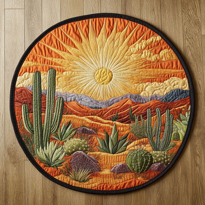 Cactus Glow WN1106012CL Quilted Round Mat
