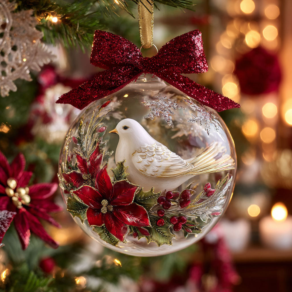 Dove Glow CW0412086CL Christmas Ornament