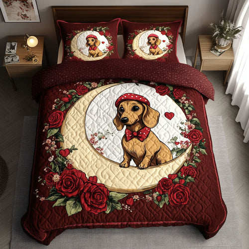 Scarlet Dachshund WN1701068CL Duvet Cover Set