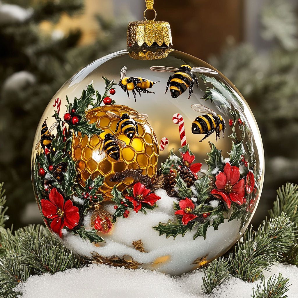 Honey Poppy Bee WN2210034CL Christmas Ornament