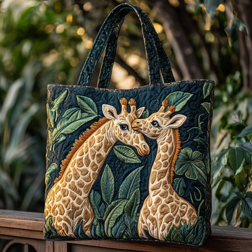 Giraffe Mom XR1811004CL Quilted Tote Bag
