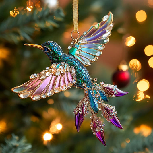 Crystal Hummingbird CW2711014CL Christmas Ornament