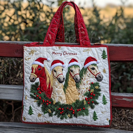 Winter Horse Magic WN1310048CL Quilted Tote Bag