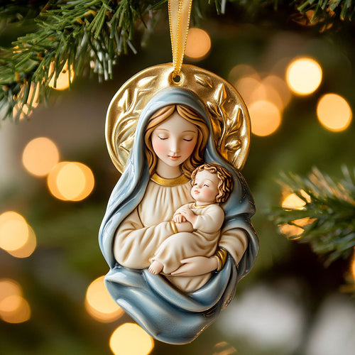 Silent Prayer Christian WN0511079CL Christmas Ornament