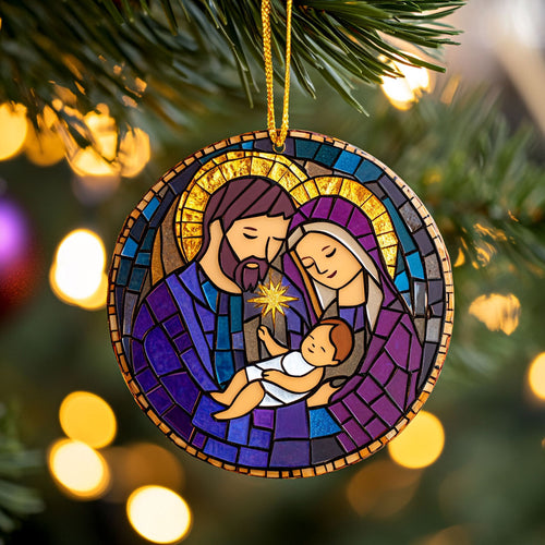 Christian Nativity Joy WN1610035CL Christmas Ornament