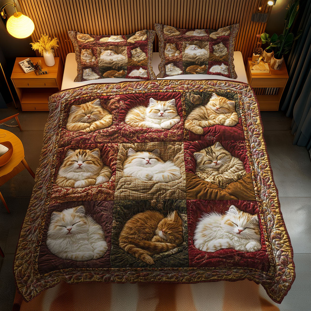 Softly Sleeping Cats WN1103160CL Duvet Cover Set