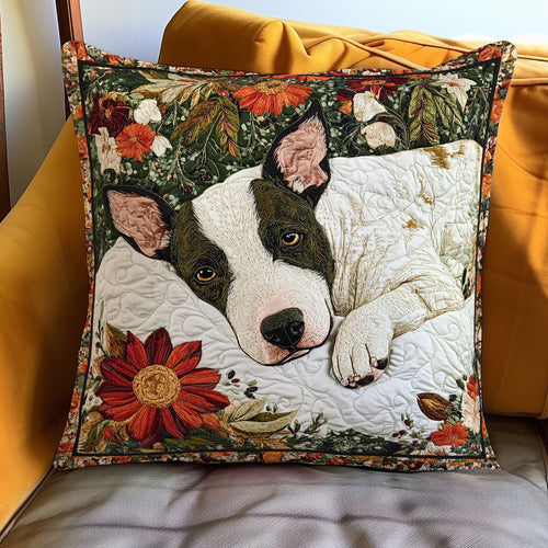 Golden Bull Terrier WN0802106CL Quilt Pillow Case