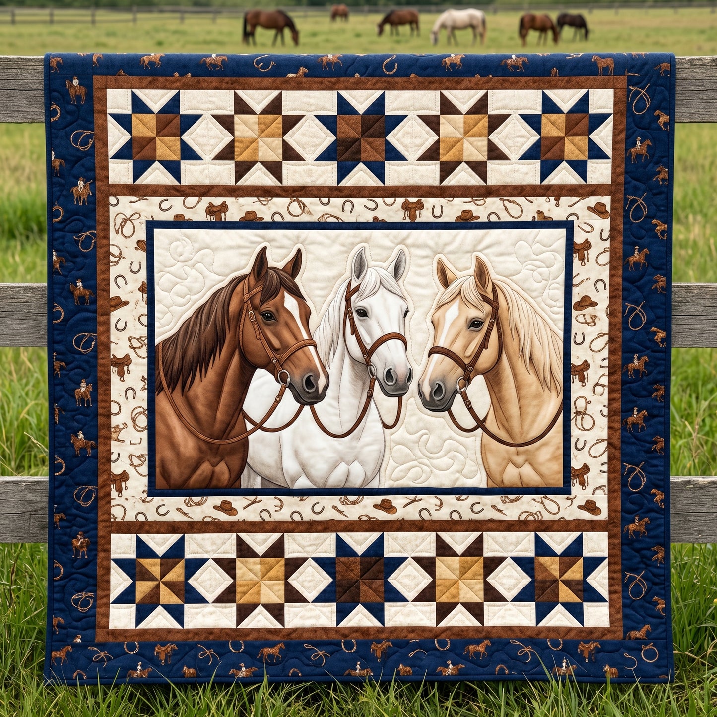 Horse XR2104002CL Quilt