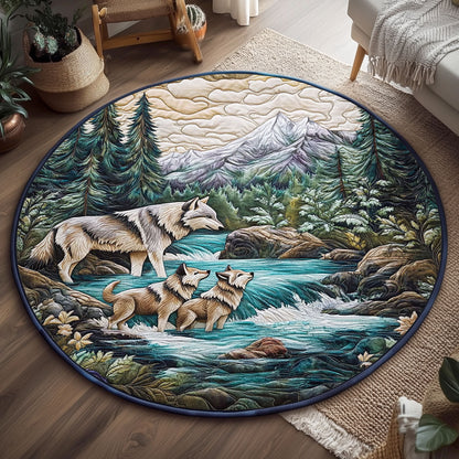 Wild River Wolve WJ1704054CL Quilted Round Mat