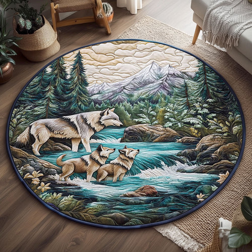 Wild River Wolve WJ1704054CL Quilted Round Mat