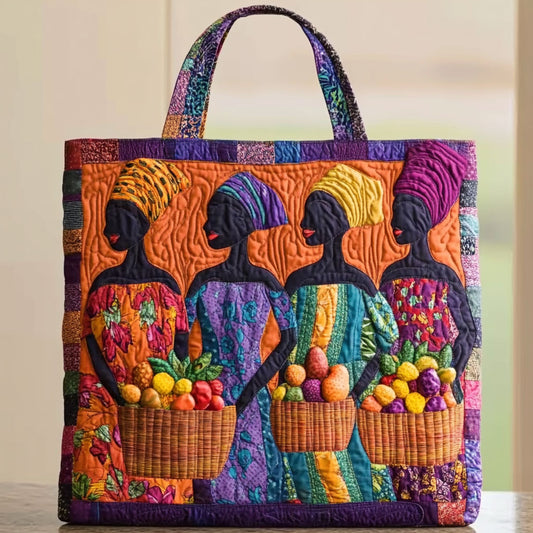 African Women Tapestry WN0701027CL Quilted Tote Bag
