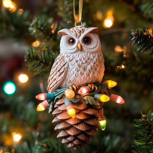 Owl Perch CP0312159CL Christmas Ornament