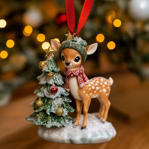 Cozy Deer CW1410042CL Christmas Ornament