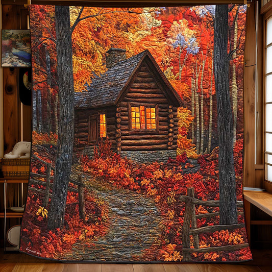 Autumn Wood House WP1402006CL Quilt