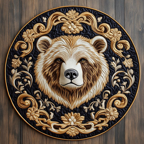Wild Bear Spirit KL0412004CL Quilted Round Mat