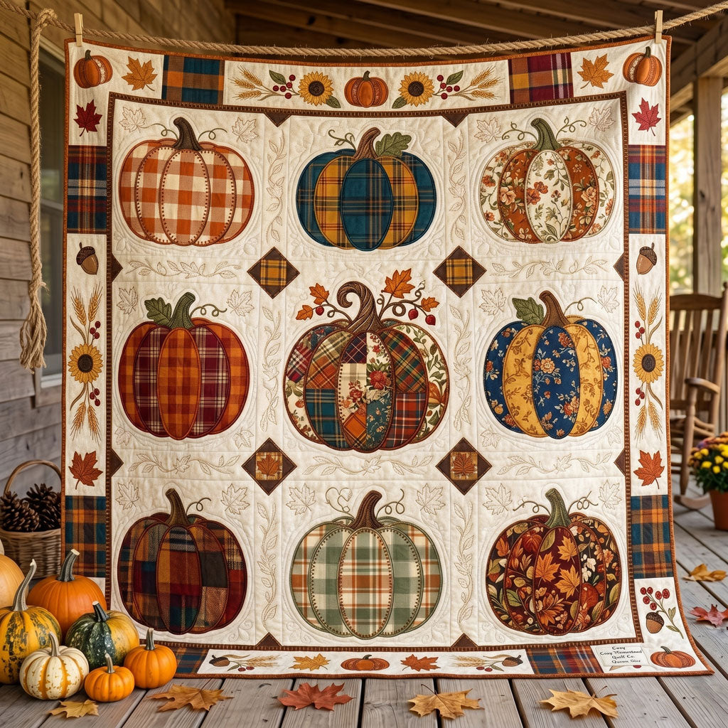 Patchwork Pumpkin Harvest WN1806009CL Quilt