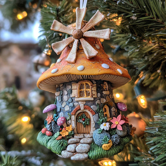 Mushroom Snow Glow WN1112038CL Christmas Ornament