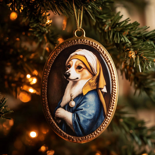 Pearl Corgi WN1610097CL Christmas Ornament