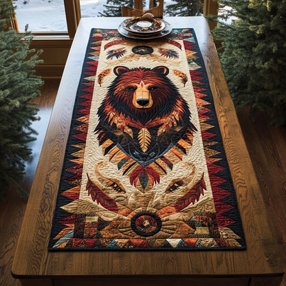 Tribal Bear Totem WJ2406022CL Quilted Table Runner